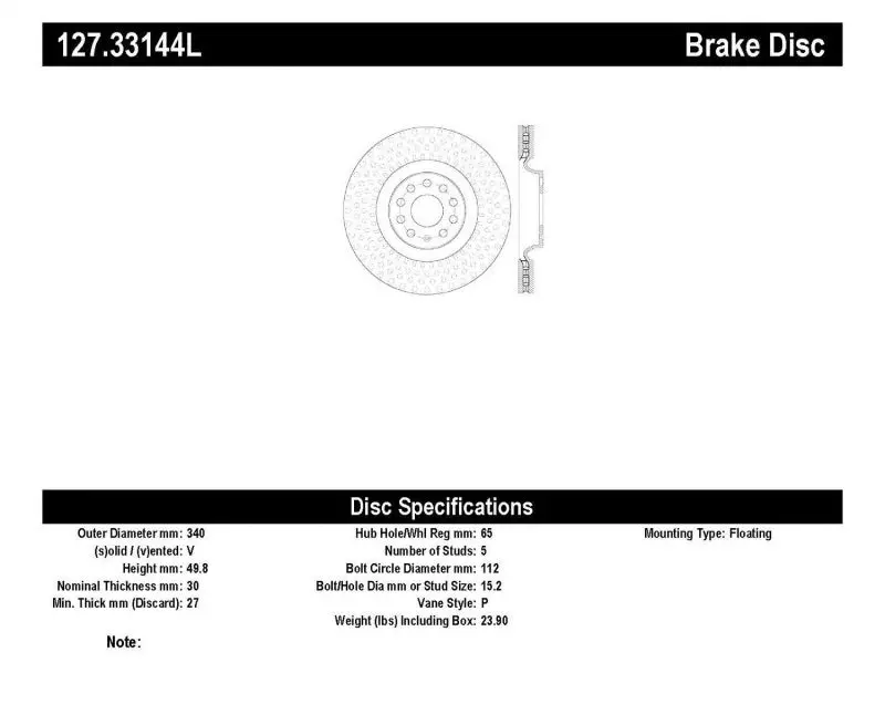 Stoptech Slotted And Drilled Sport Brake Rotors For High-Performance Street Use 1