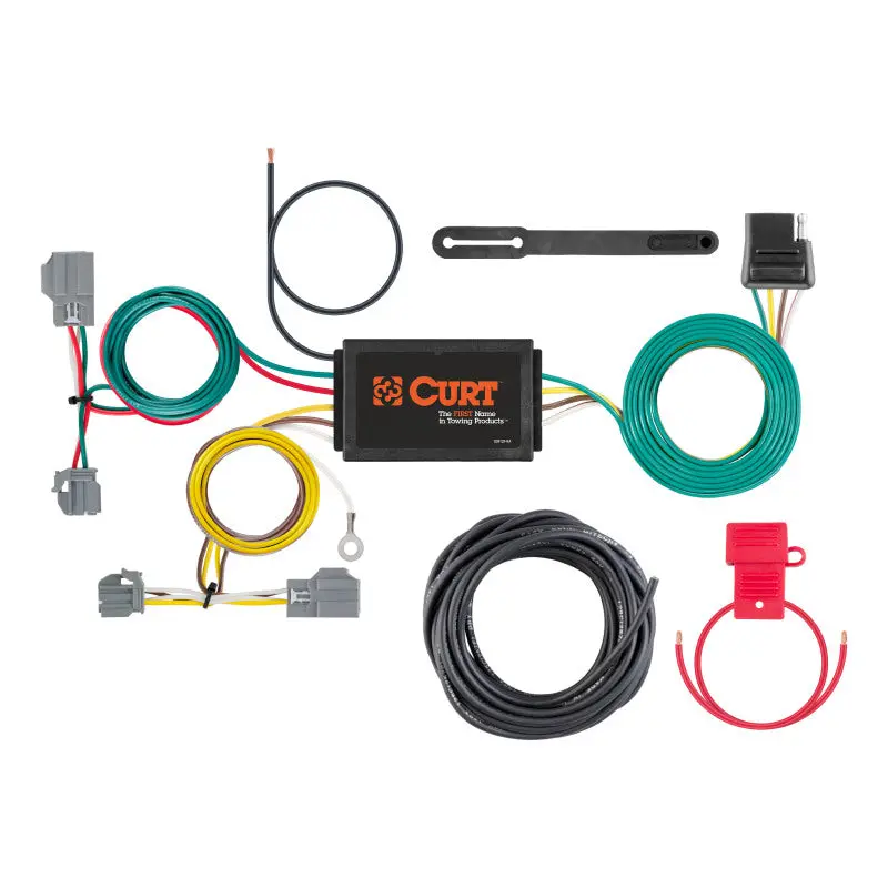 Curt 08-10 Volvo V70 Custom Wiring Harness (4-Way Flat Output) 1
