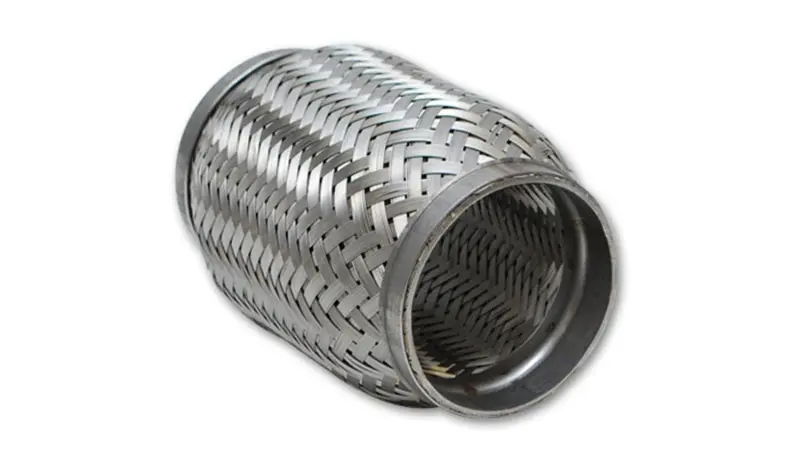 Vibrant Stainless Steel Flex Coupling – 2.5" I/O, 6" Flexible Length, Inner Braid Liner 1
