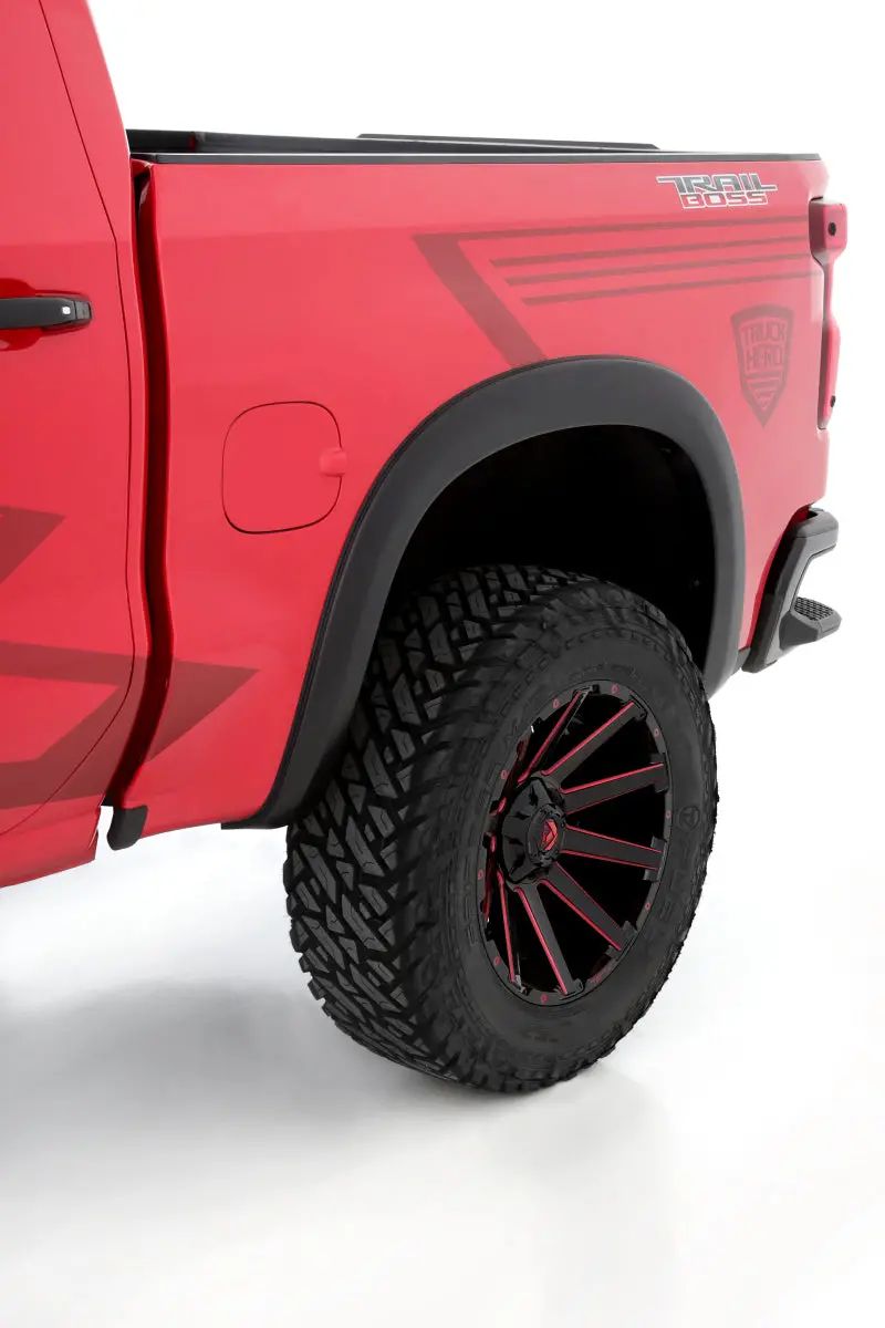 Lund Sx-Sport Smooth Elite Rear Fender Flares In Matte Black For 2019 Chevrolet Silverado 1500 (2-Piece Set) 1