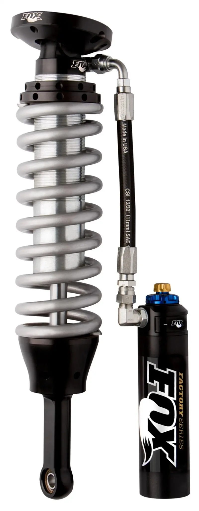 Fox 05+ Tacoma 2.5 Factory Series 7.7In. Remote Res. Coilover Set W/Dsc Adj. / Long Travel - Black 1