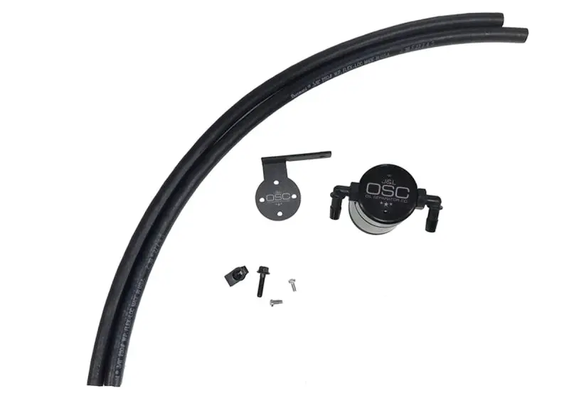 J&L Oil Separator For 2013–2018 Ford Escape — 2.0L Ecoboost & 3.0L, Passenger-Side Mount, Black Anodized 1