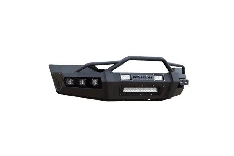 Iron Cross Hardline Front Bumper With Grille Bar – Primer Finish For 2017–2019 Ford F-250/F-350 Super Duty 1