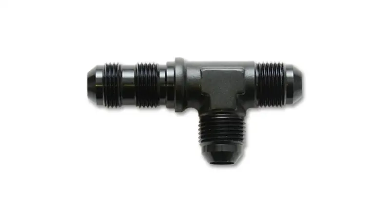 Vibrant Performance -3An Anodized Black Bulkhead Adapter Tee Fitting 1
