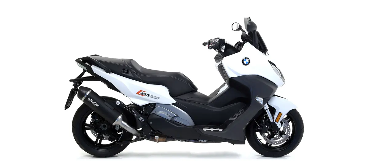 Arrow Race-Tech Full Exhaust System For 2016–2020 Bmw C650 Sport Scooter – Includes Silencer, Link Pipe, And Headers 1