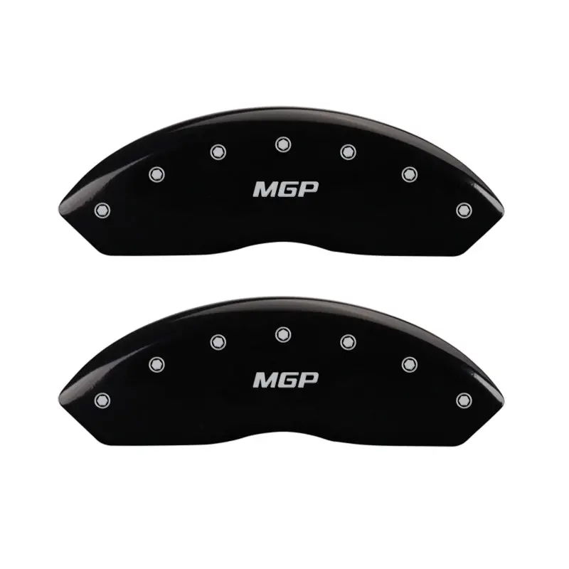 Mgp Engraved Caliper Covers – Front & Rear, Black Finish With Silver Accent, Fits 2017 Cadillac Xt5 1