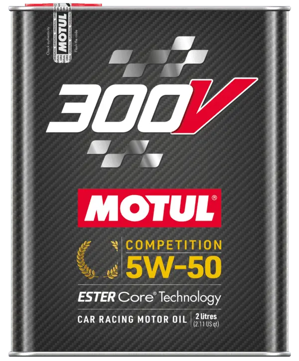 Motul 300V Competition 5W-50 Full-Synthetic Ester Racing Engine Oil 1